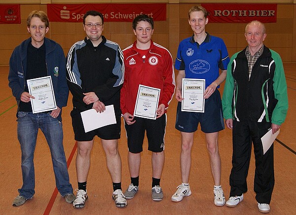 v.l. T.Weiglein, A.Diroll, P.Mothes, C.May und G.Volpert (es fehlt V.Schlegel)