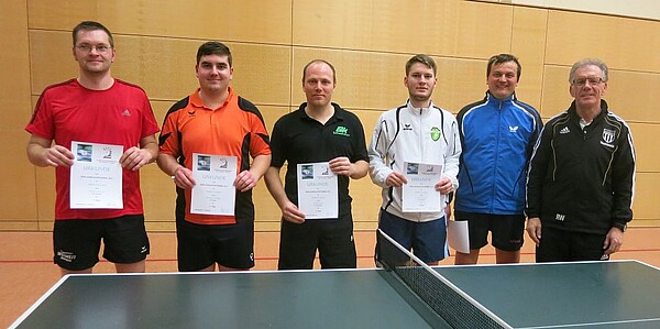 v.l. R.Schulze, M.Schöner, D.Lebed, H.Klüh, S.Scheuring und KJW R.Weiß