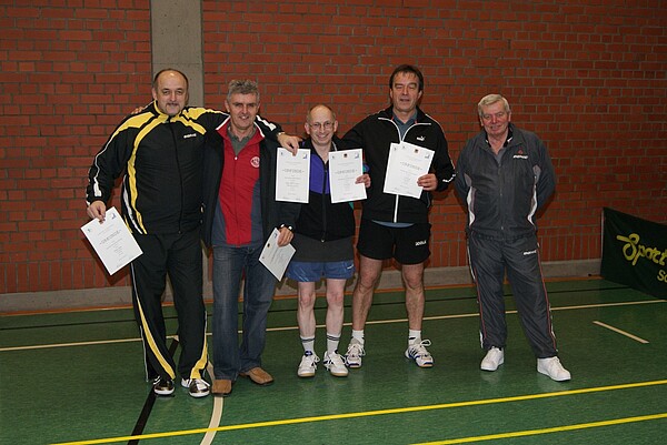 v.l.: R.Amthor, G.Schellenberger, W.Fischer, A.Rösch, Kreisseniorenwart H.Hoinkis