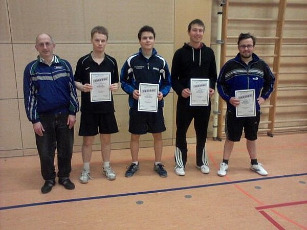 v.l. KFW Willi Fischer, Jens Jung, Michael Piontek, Frank Jaguczak und Martin Piontek