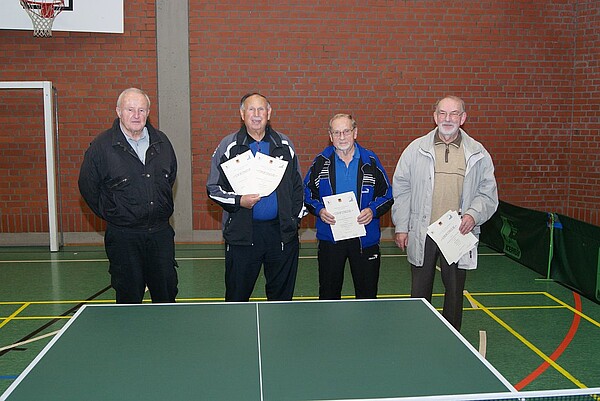 v.l.: H.Haering, G.Wunderlich, H.Fritsch, P.Badura