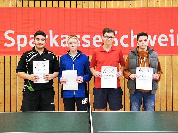 v.l.:A.Hamo, M.Schüll, M.Schymura, E.Eirich