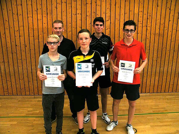 v.l.: P.Viehmann, KJW Andreas Strauß, R.Reith, T.Steuerwald, M.Schymura
