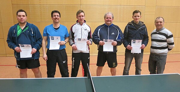 v.l. K.Faltus, B.Schätzlein, M.Ullrich, M.Simmel, J.Hümpfer und KV A.Glos